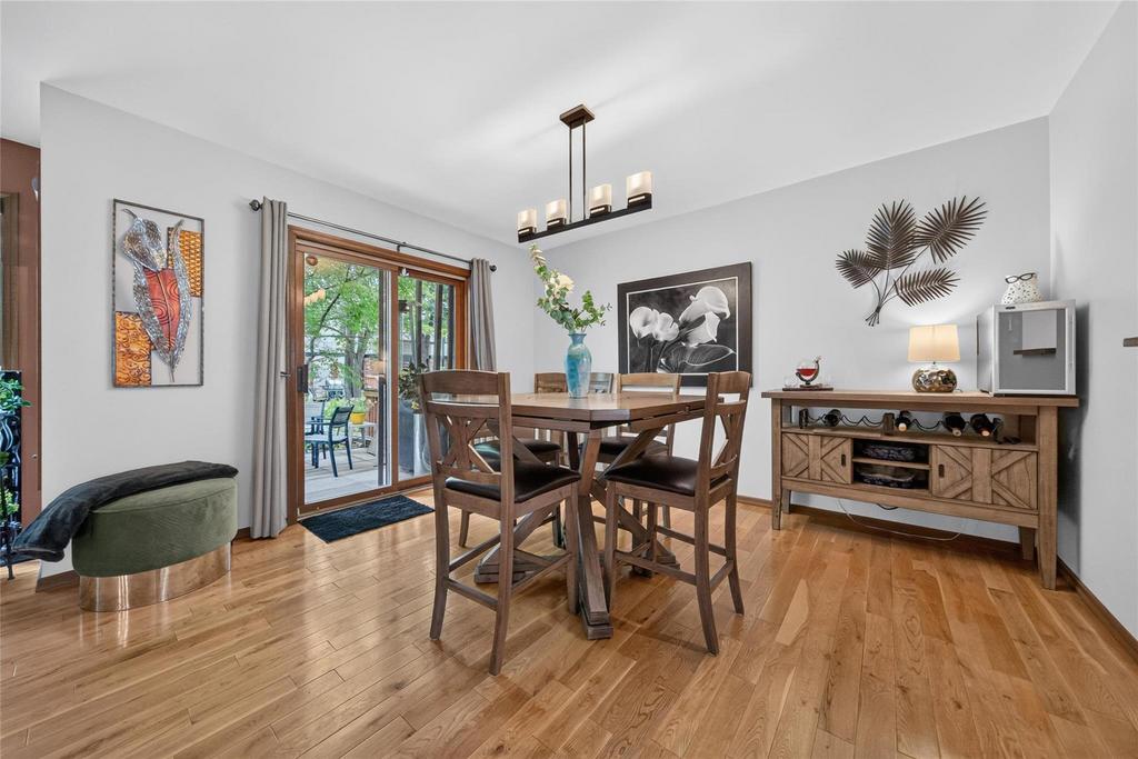 Formal dining room with pass-through to the kitchen
